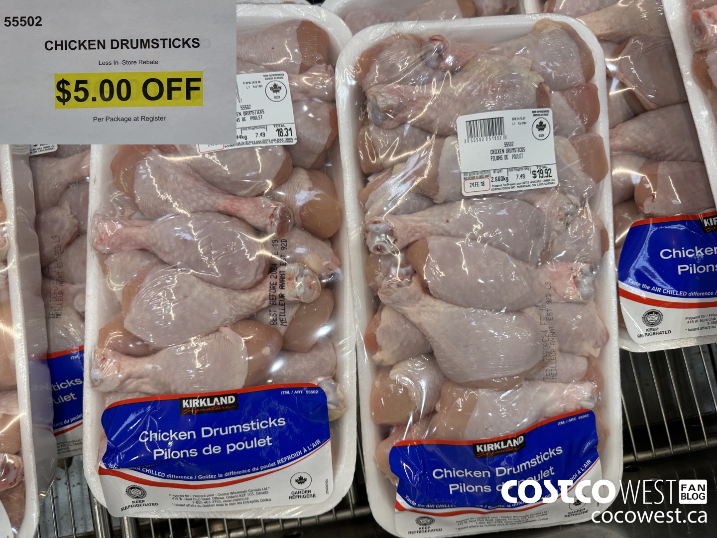 55502 Chicken Drumsticks  ($5.00 INSTANT SAVINGS)