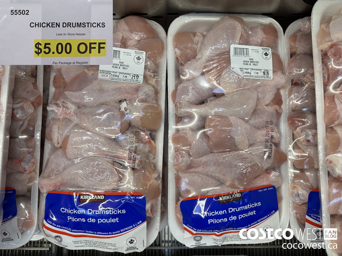 55502 Chicken Drumsticks  ($5.00 INSTANT SAVINGS)