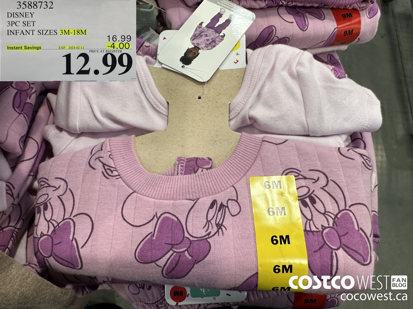 3588732 DISNEY 3PC SET INFANT SIZES 3M-18M ($4.00 INSTANT SAVINGS EXPIRES ON 2024-02-11) $12.99
