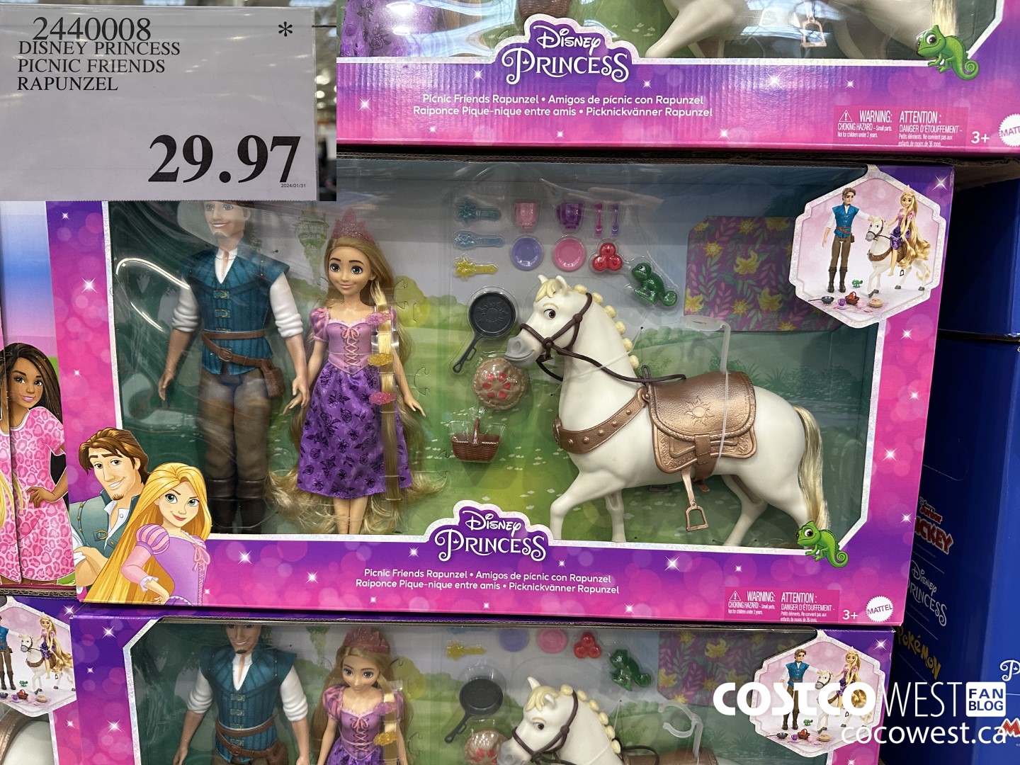 2440008 DISNEY PRINCESS PICNIC FRIENDS RAPUNZEL $29.97