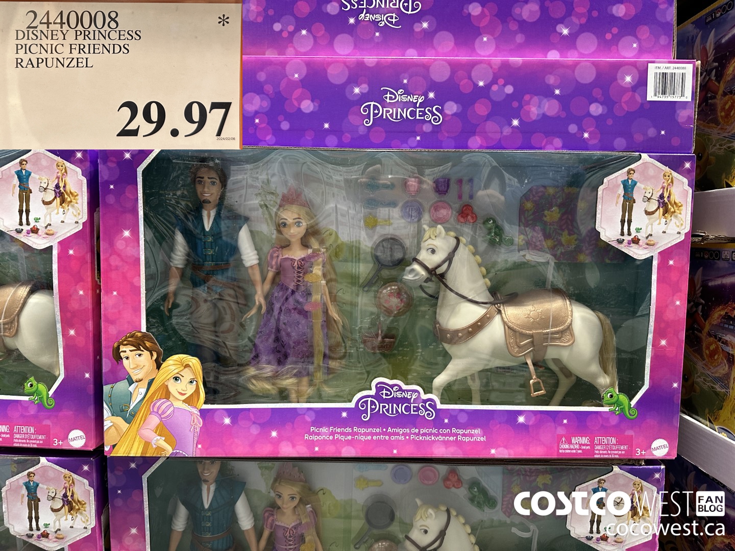 2440008 DISNEY PRINCESS PICNIC FRIENDS RAPUNZEL $29.97
