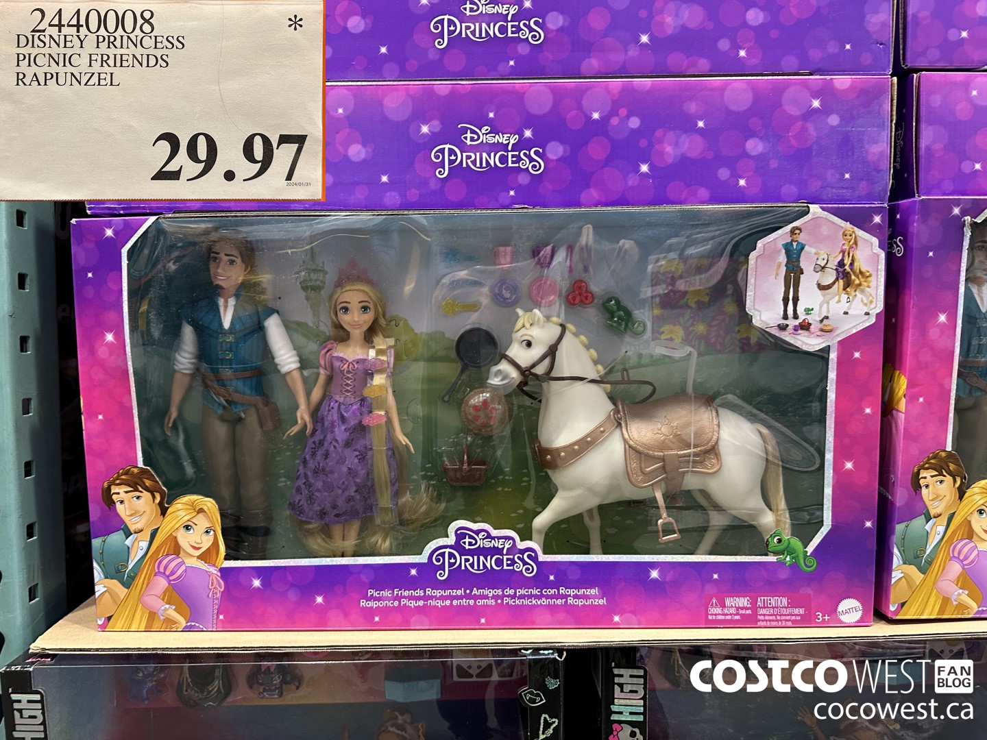 2440008 DISNEY PRINCESS PICNIC FRIENDS RAPUNZEL $29.97