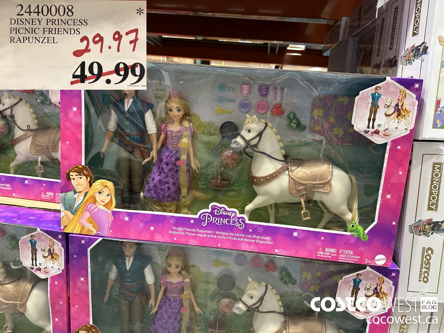 2440008 DISNEY PRINCESS PICNIC FRIENDS RAPUNZEL $29.97