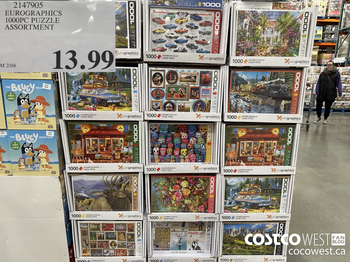 2147905 EUROGRAPHICS 1000PC PUZZLE ASSORTMENT $13.99