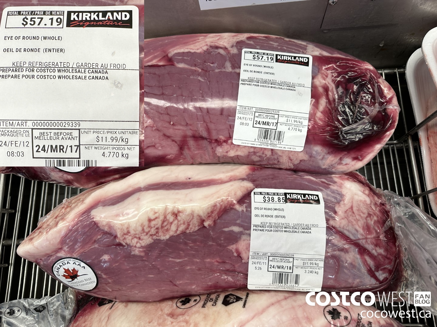 29339 EYE OF ROUND (WHOLE) $11.99