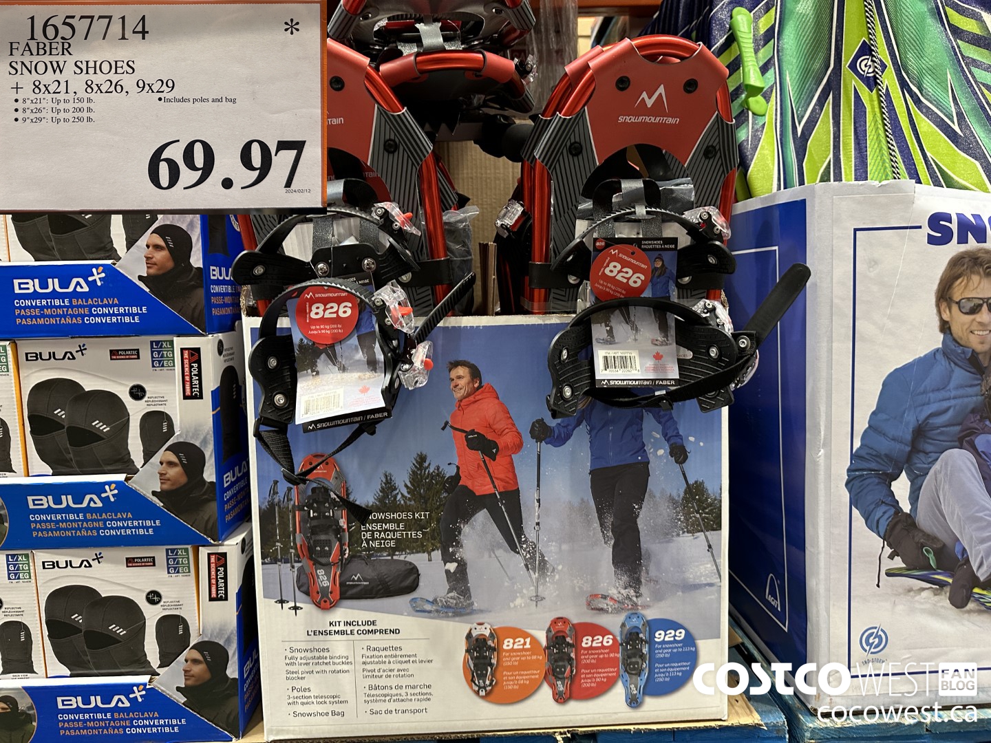 1657714 FABER SNOW SHOES 8X21, 8X26, 9X29 $69.97