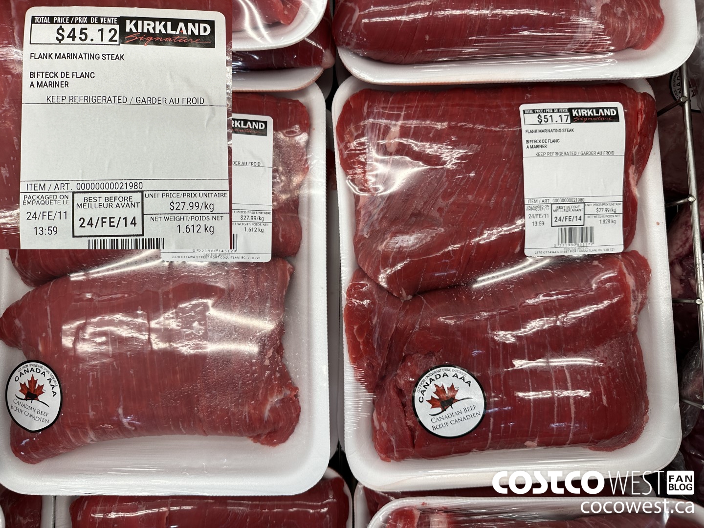 21980 FLANK MARINATING STEAK $27.99