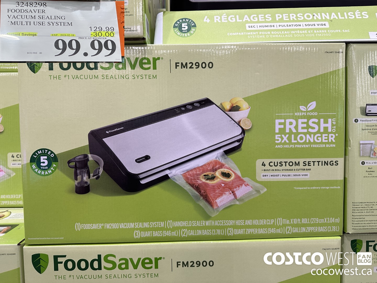 3248298 FOODSAVER VACUUM SEALING SYSTEM ($30.00 INSTANT SAVINGS EXPIRES ON 2024-02-18) $99.99