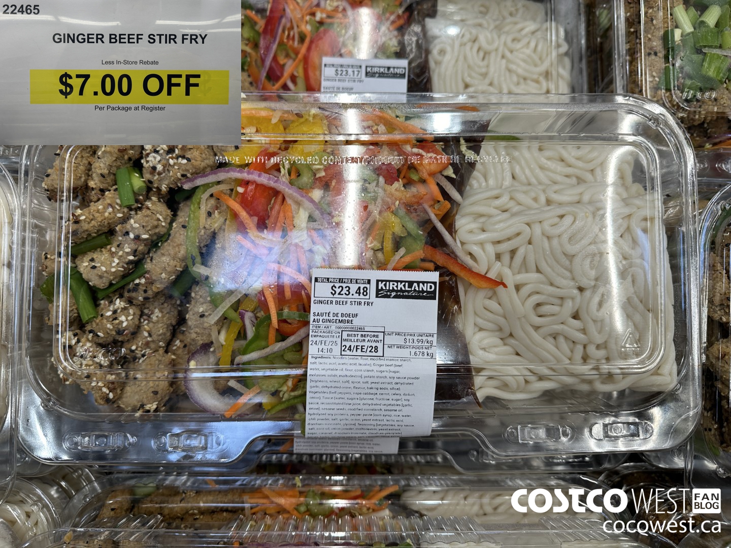 22465 GINGER BEEF STIR FRY ($7.00 INSTANT SAVINGS)