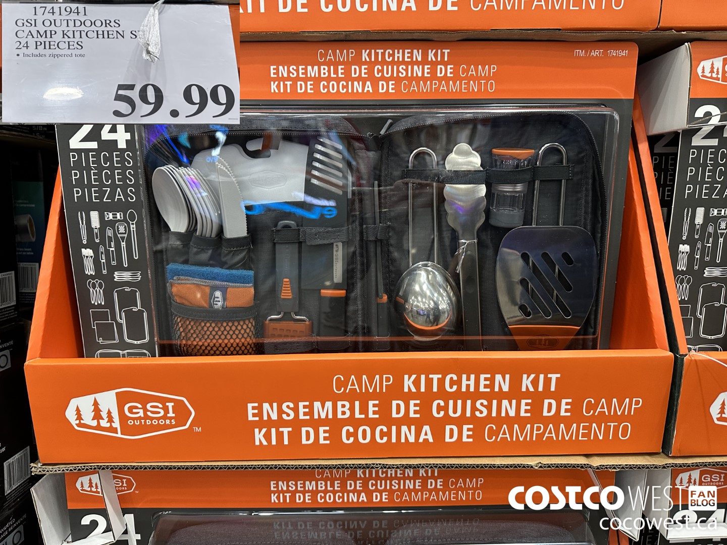 1741941 GSI OUTDOORS CAMP KITCHEN SET 24 PIECES $59.99