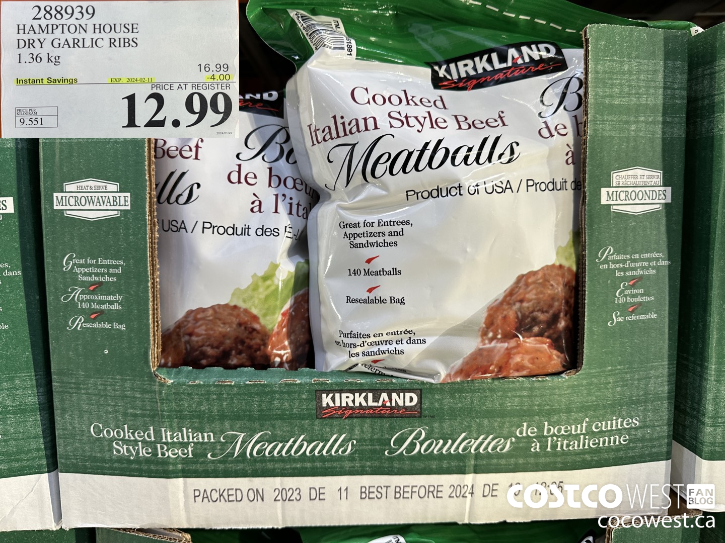 288939 HAMPTON HOUSE DRY GARLIC RIBS 1.36 kg ($4.00 INSTANT SAVINGS EXPIRES ON 2024-02-11) $12.99