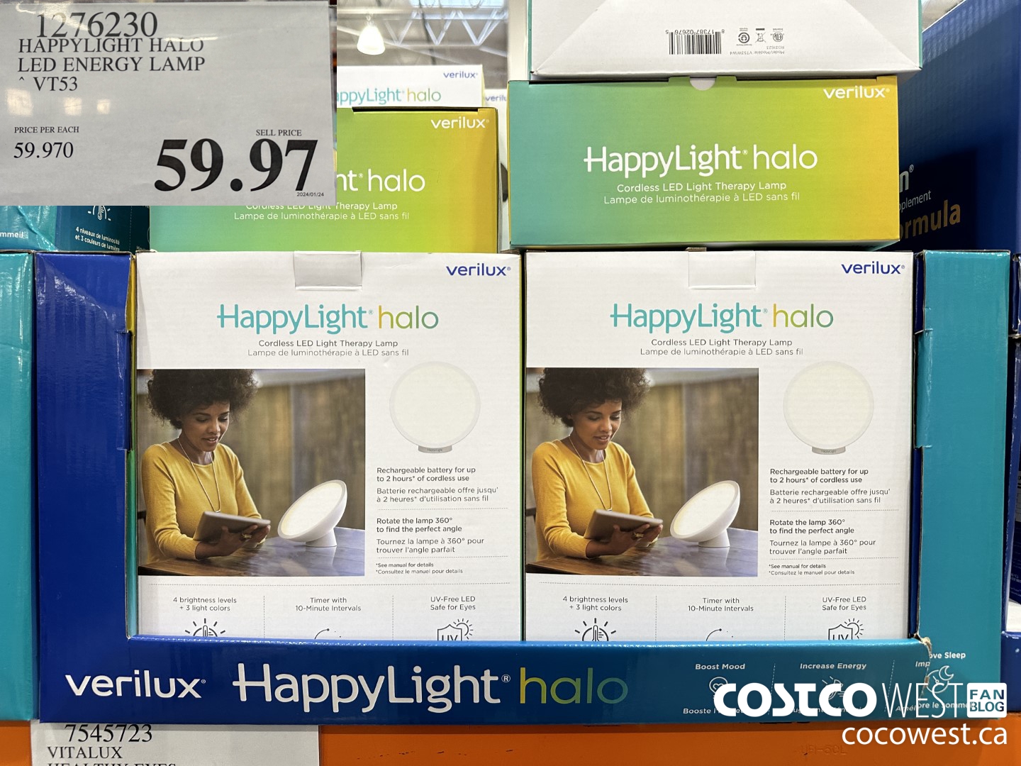 1276230 HAPPYLIGHT HALO LED ENERGY LAMP VT53 $59.97
