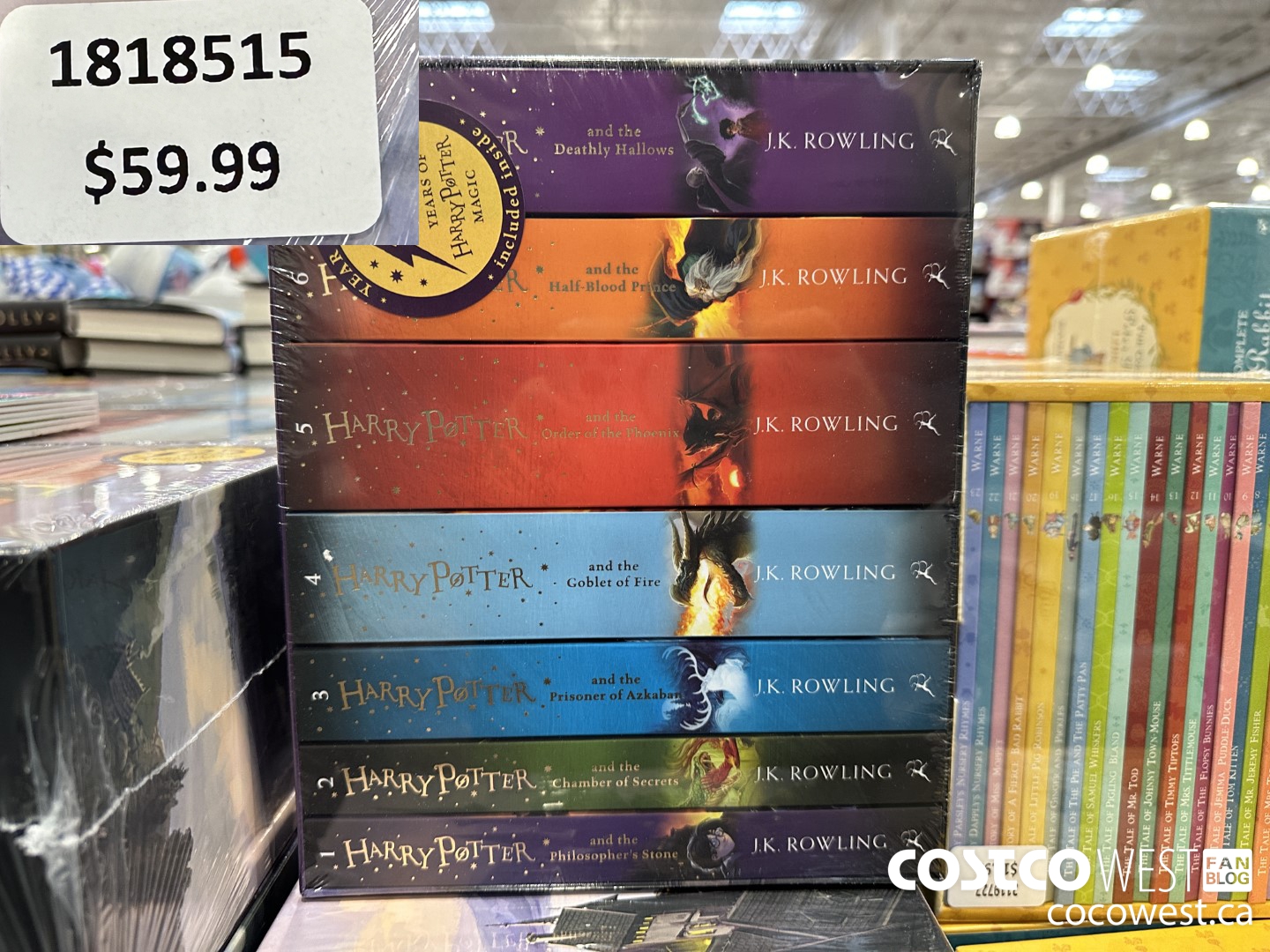 1818515 HARRY POTTER BOOK SET $59.99