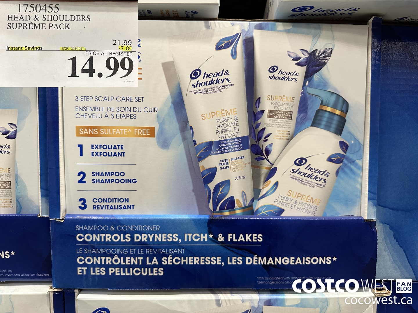 1750455 HEAD & SHOULDERS SUPREME PACK ($7.00 INSTANT SAVINGS EXPIRES ON 2024-02-11) $14.99