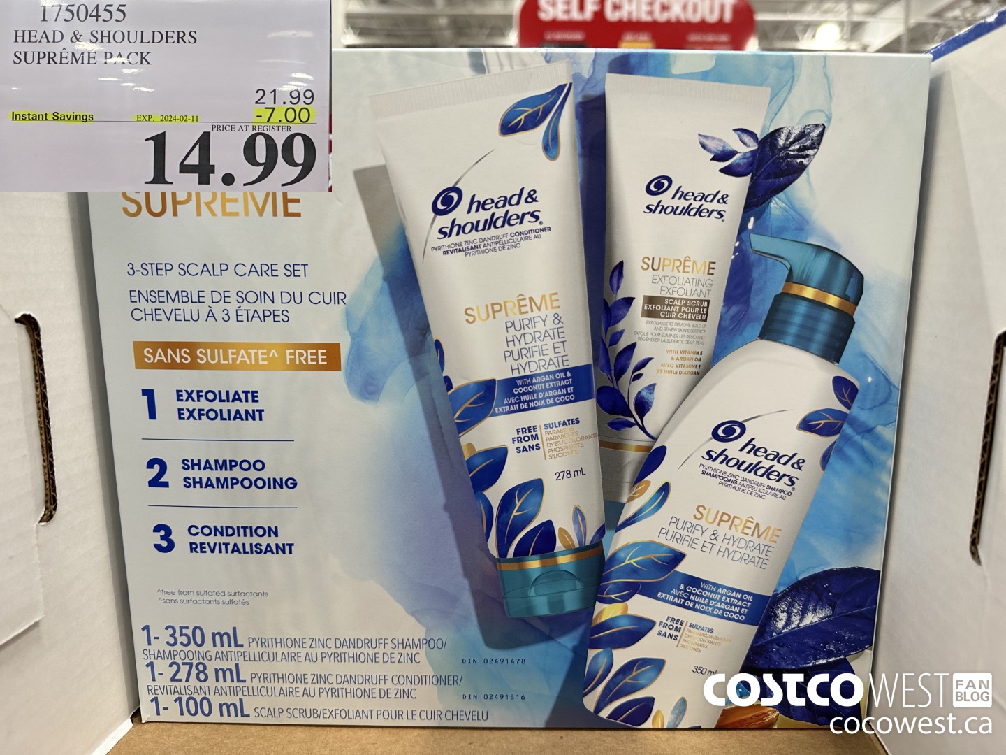 1750455 HEAD & SHOULDERS SUPREME PACK ($7.00 INSTANT SAVINGS EXPIRES ON 2024-02-11) $14.99