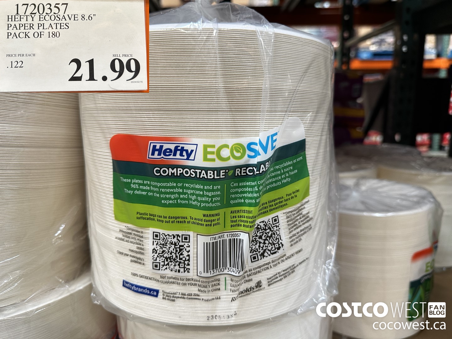 1720357 HEFTY ECOSAVE 8.6