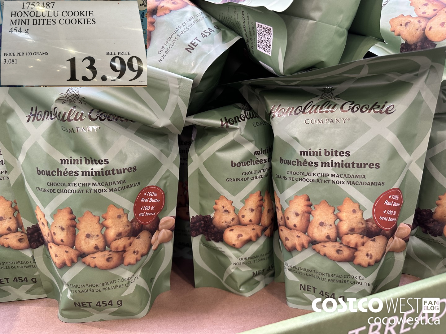 1753487 HONOLULU COOKIE MINI BITES COOKIES 454 G $13.99