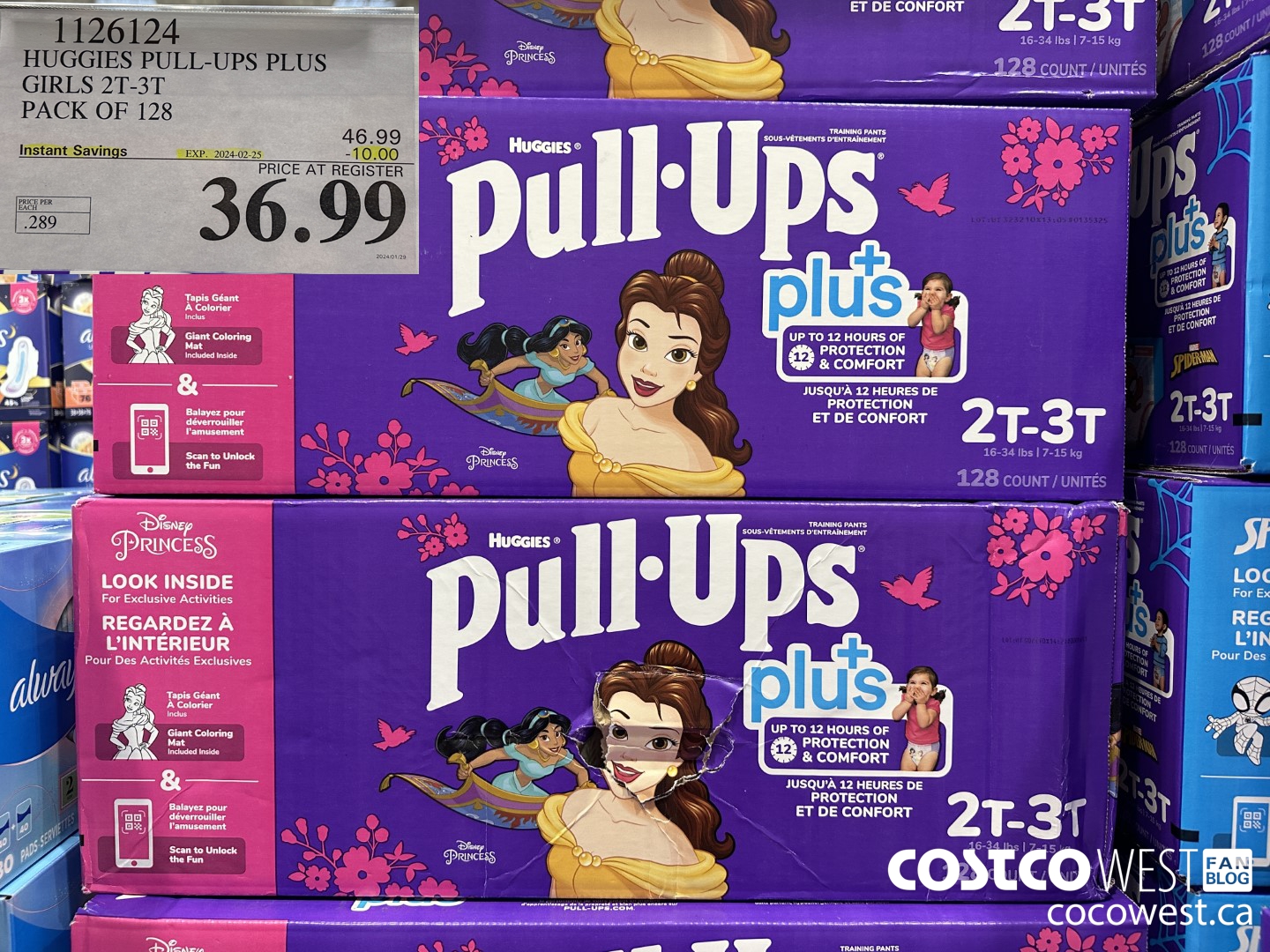 1126124 HUGGIES PULL-UPS BOYS AND GIRLS PULL-UPS TRAINING PANTS 2T-3T ($10.00 INSTANT SAVINGS EXPIRES ON 2024-02-25) $36.99