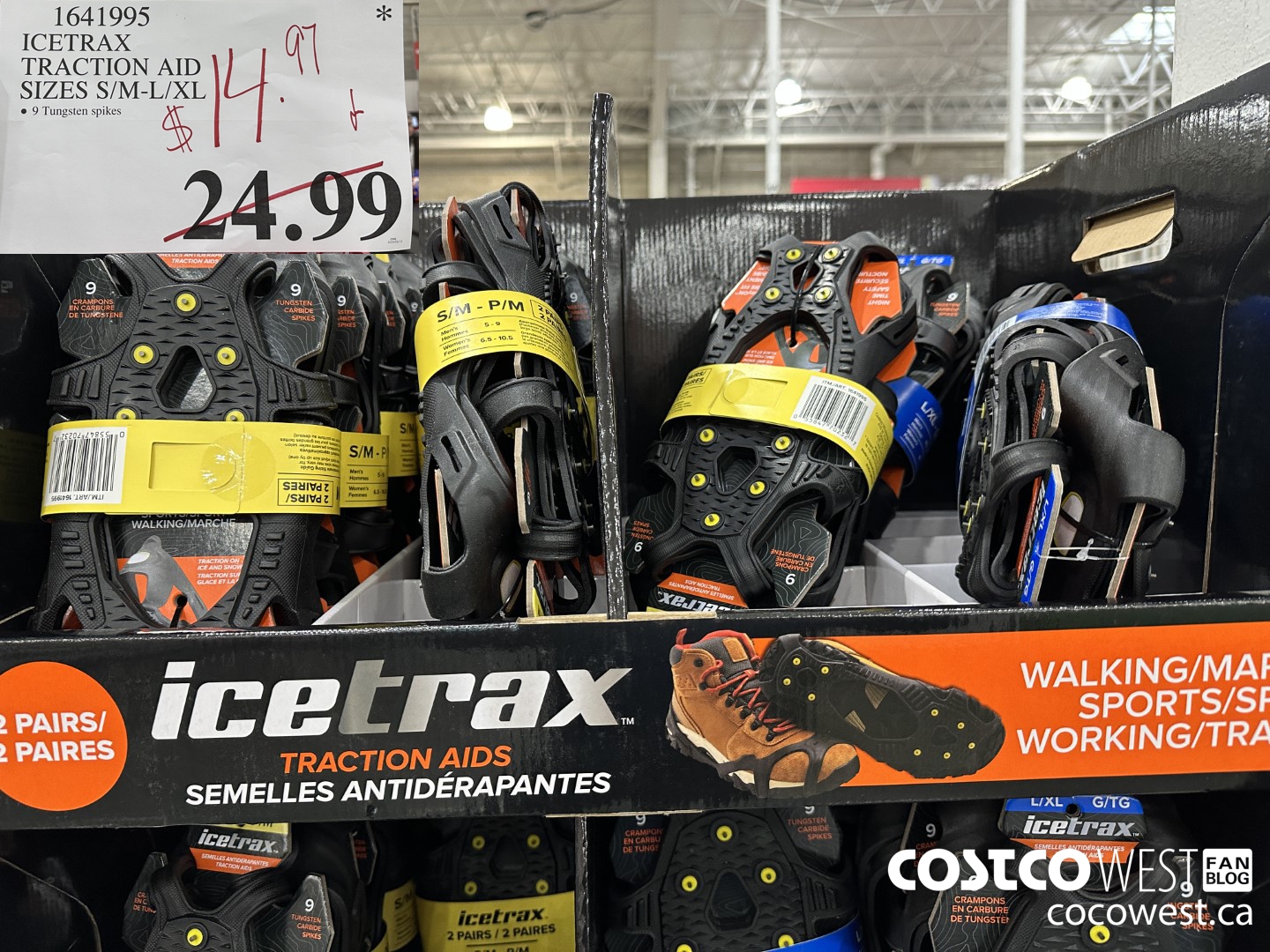 1641995 ICETRAX TRACTION AID SIZES S/M-L/XL $14.97