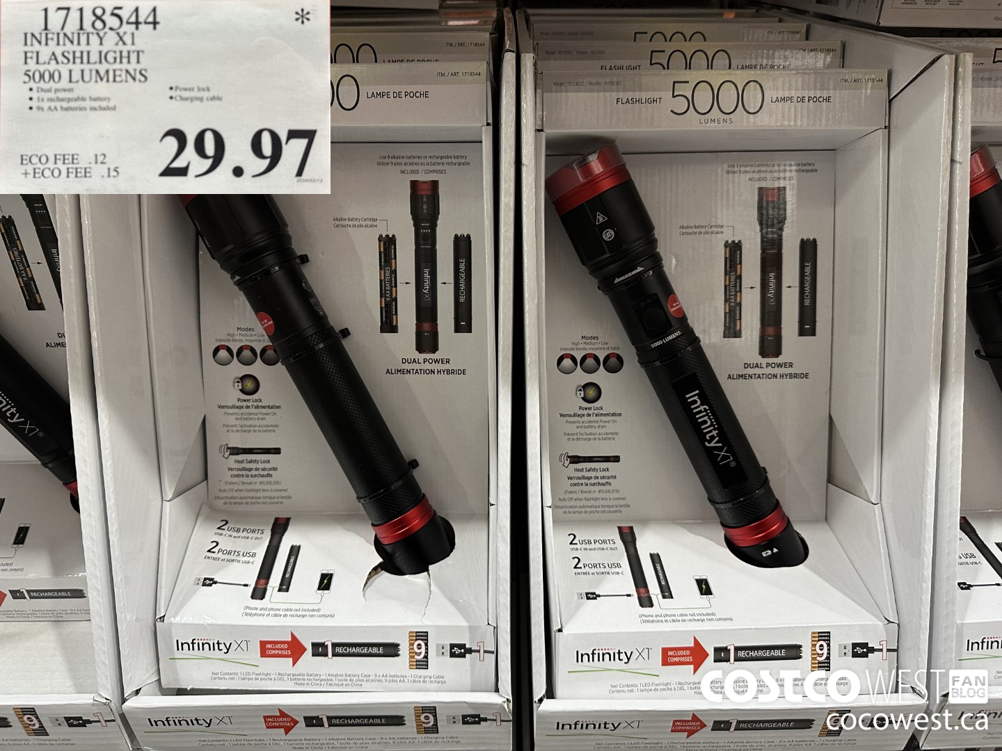 1718544 INFINITY X1 FLASHLIGHT 5000 LUMENS $29.97