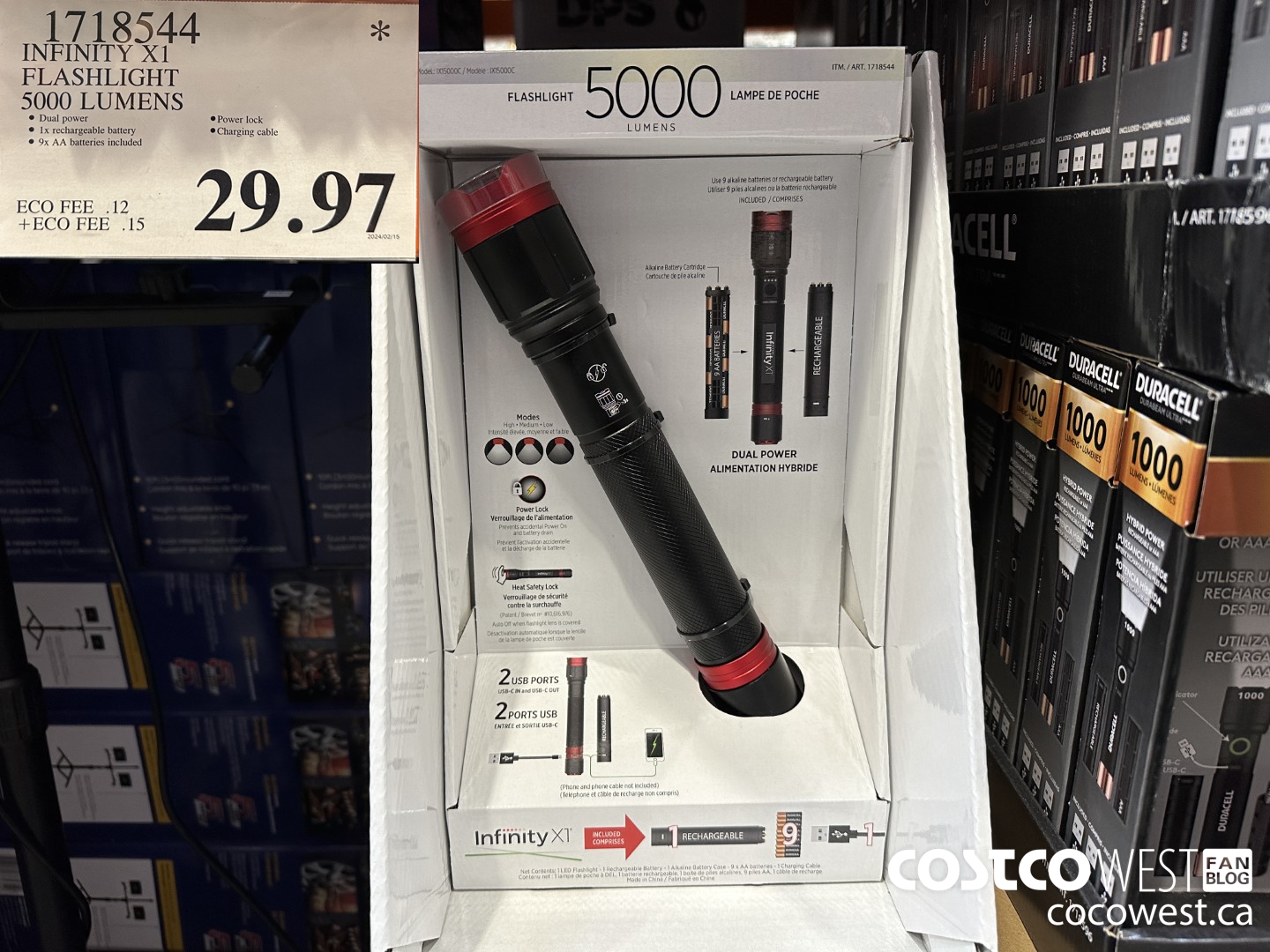 1718544 INFINITY X1 FLASHLIGHT 5000 LUMENS $29.97