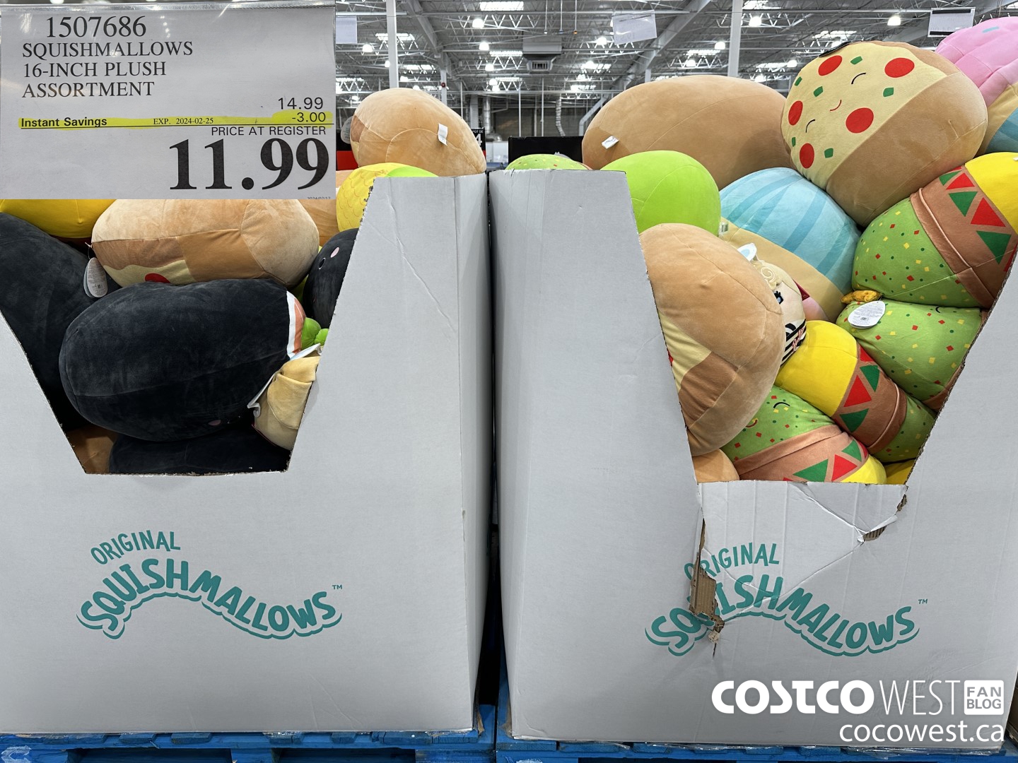 1507686 KELLYTOY SQUISHMALLOWS 16 INCH PLUSH ASSORTMENT ($3.00 INSTANT SAVINGS EXPIRES ON 2024-02-25) $11.99