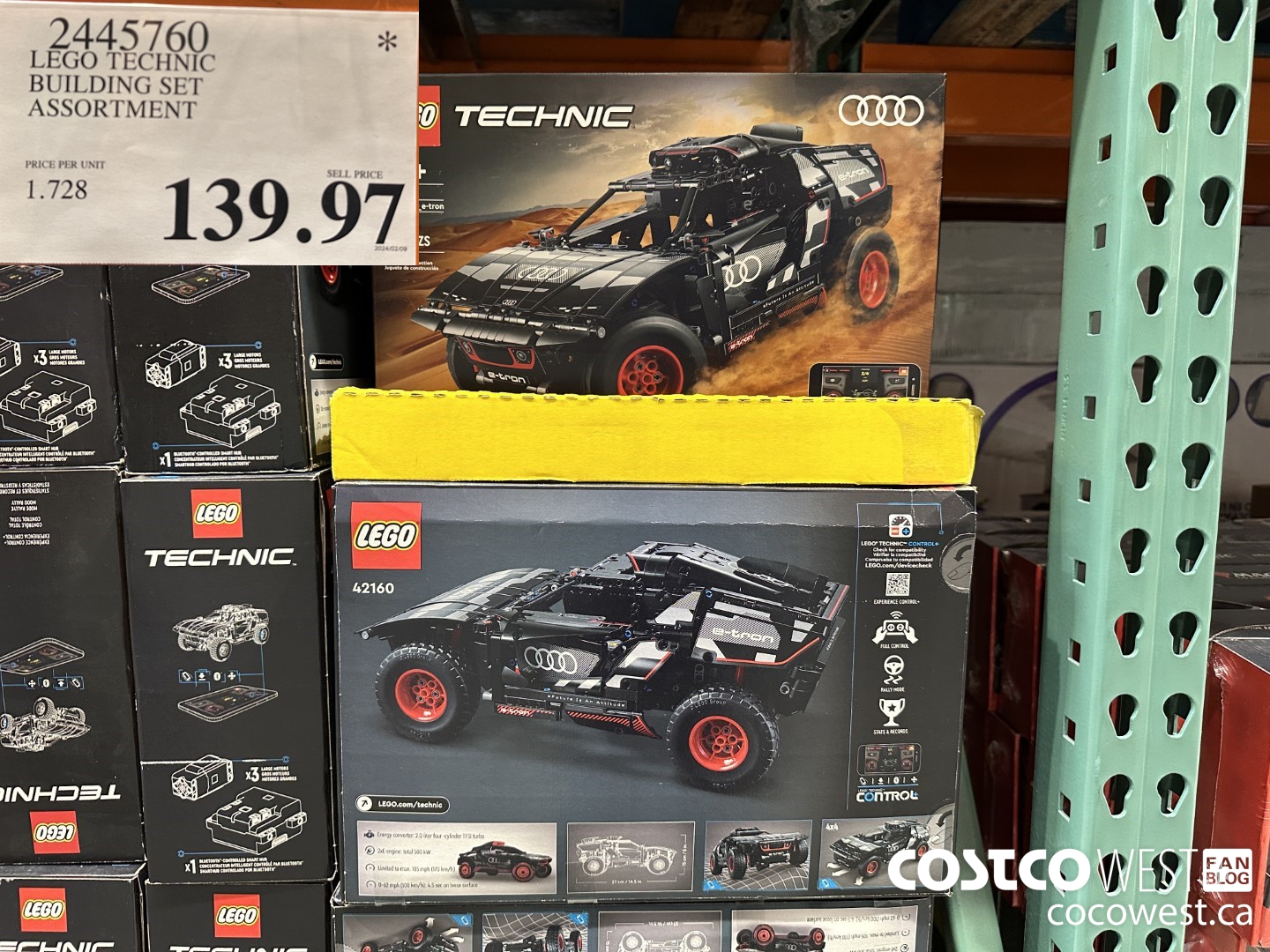 2445760 LEGO TECHNIC BUILDING SET ASSORTMENT $139.97