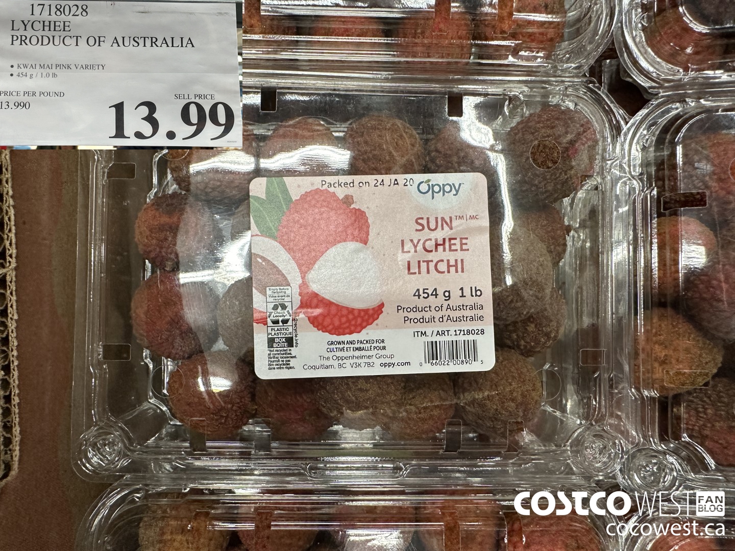 1718028 LYCHEE PRODUCT OF AUSTRALIA $13.99