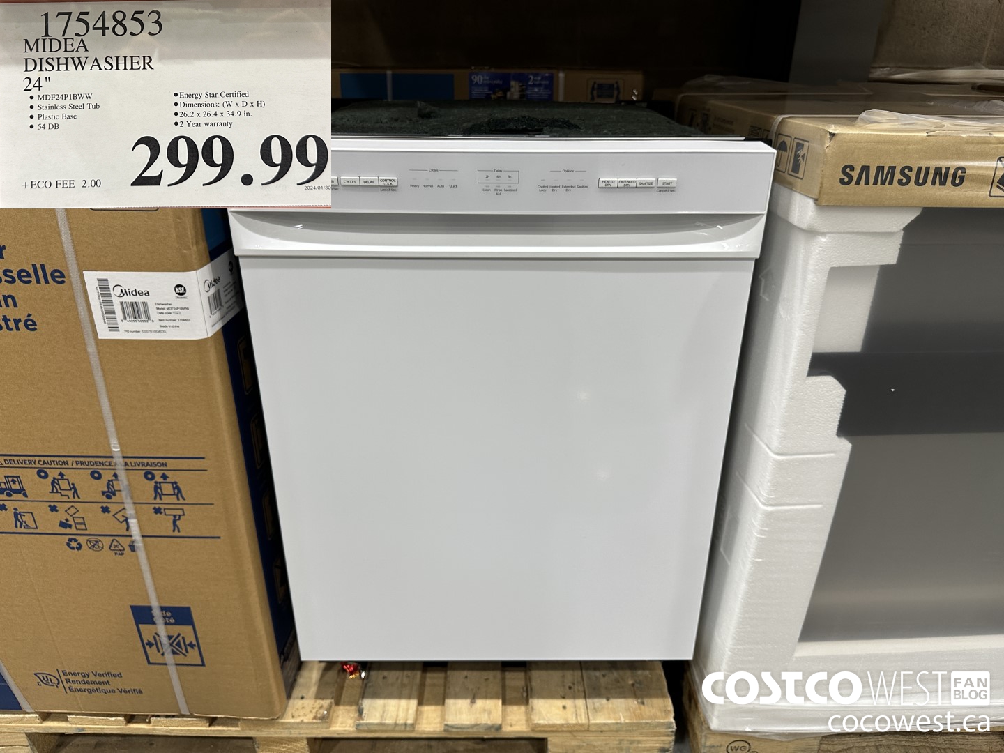 1754853 MIDEA DISHWASHER 24