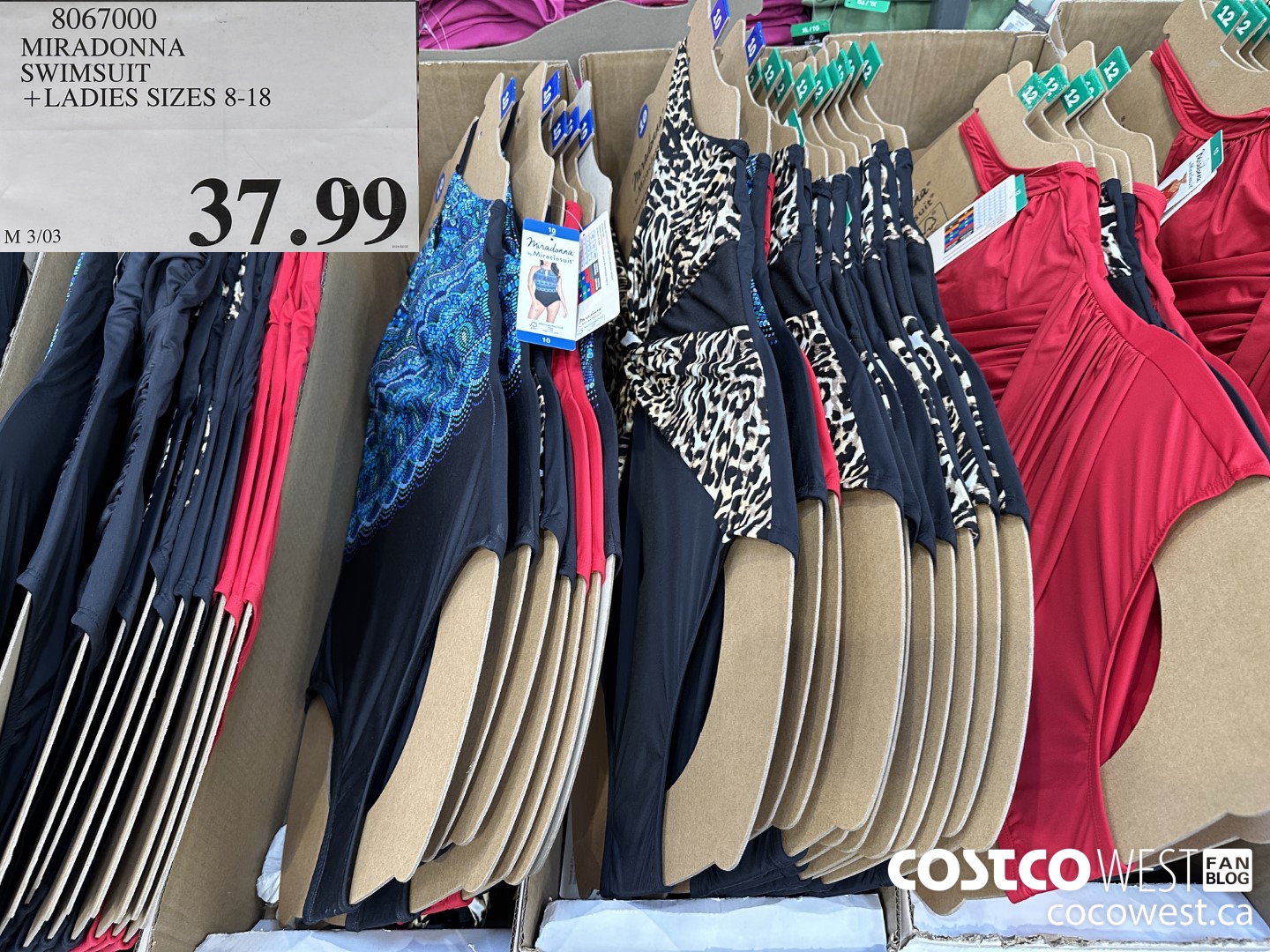 8067000 MIRADONNA SWIMSUIT LADIES SIZES 8-18 $37.99