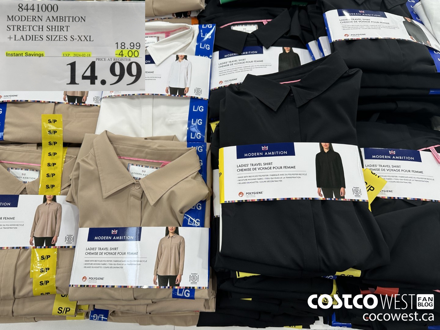 8441000 MODERN AMBITION STRETCH SHIRT LADIES SIZES S-XXL ($4.00 INSTANT SAVINGS EXPIRES ON 2024-02-18) $14.99