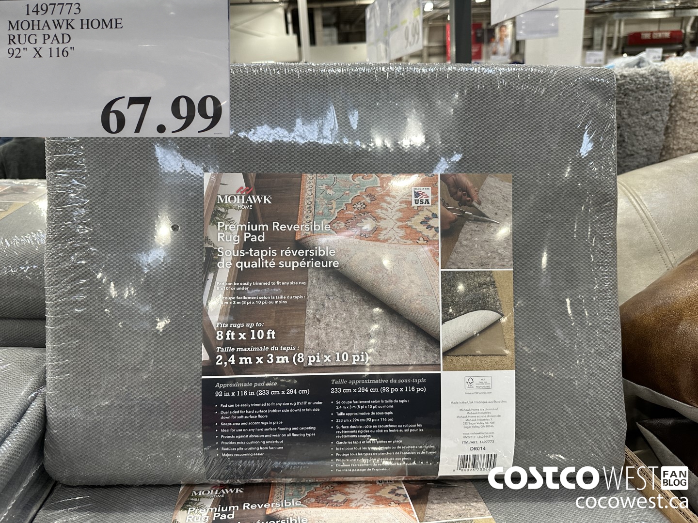 1497773 MOHAWK HOME RUG PAD 92