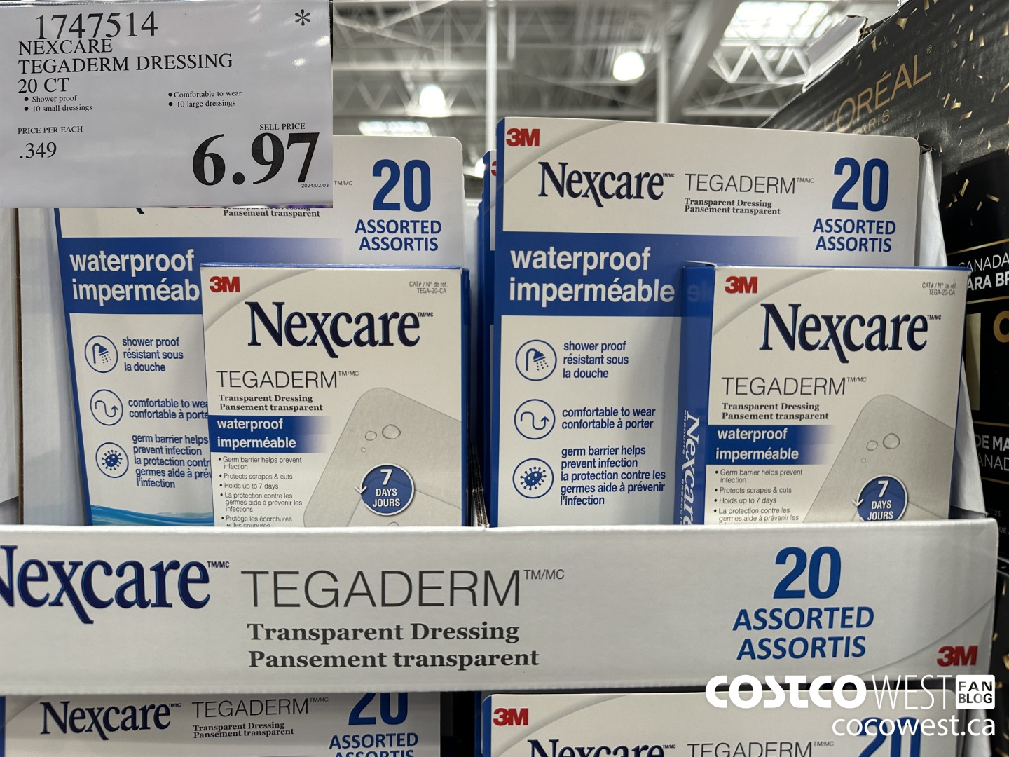 1747514 NEXCARE TEGADERM DRESSING 20 CT $6.97