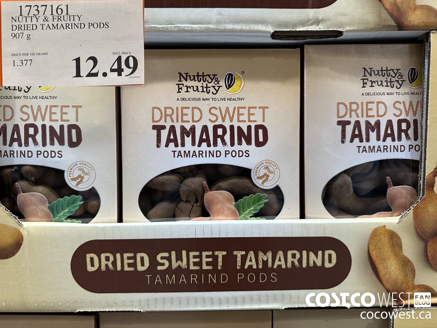 1737161 NUTTY & FRUITY DRIED TAMARIND PODS 907G $12.49