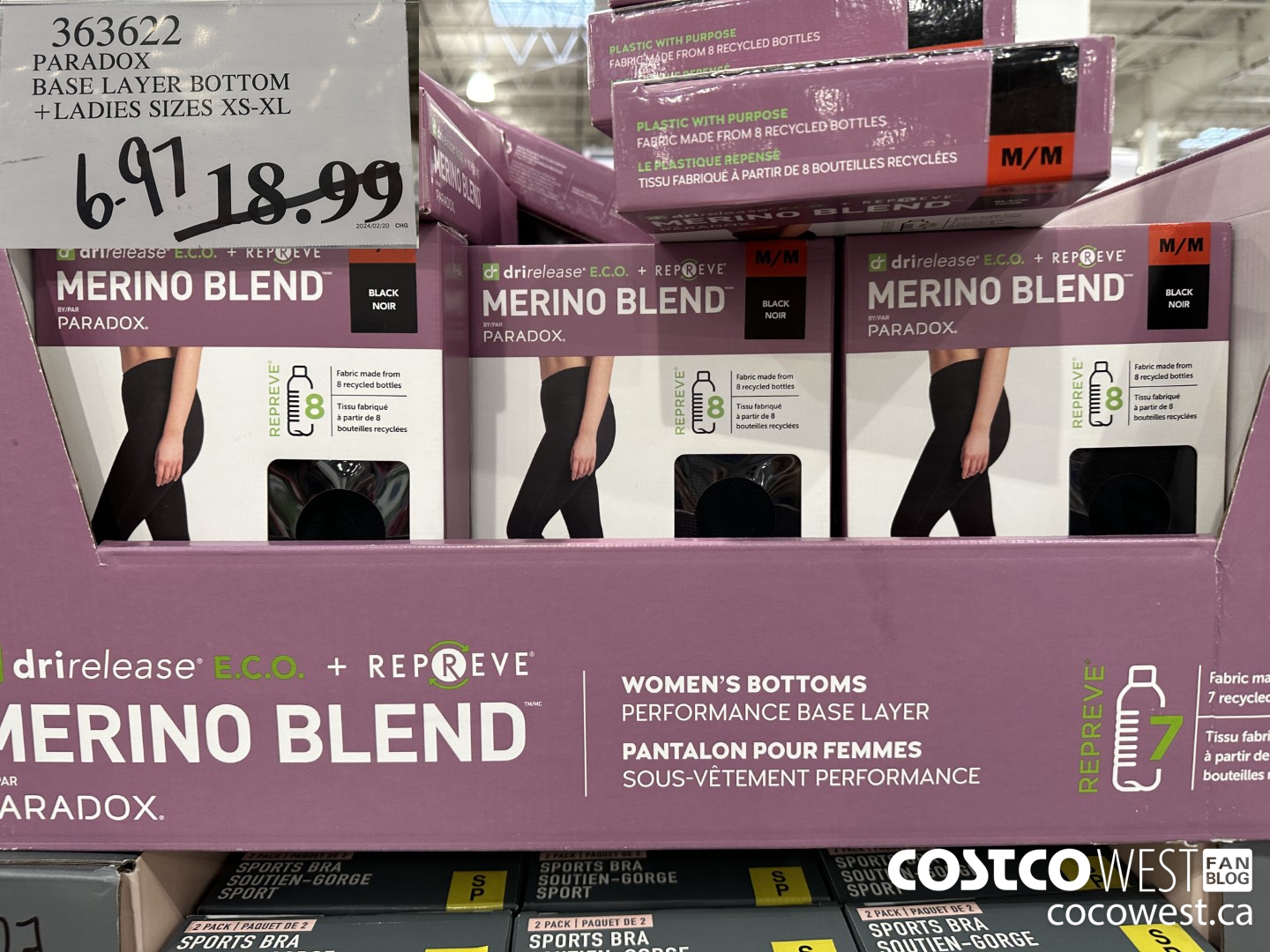 363622 PARADOX BASE LAYER BOTTOM LADIES SIZES XS-XL $6.97