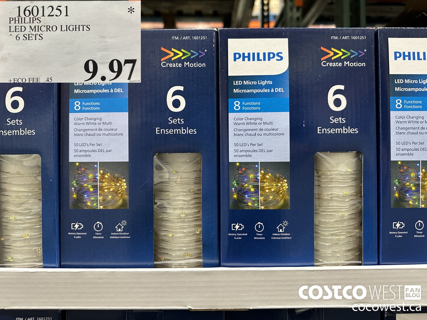 1601251 PHILIPS LED MICRO LIGHTS 6 SETS $9.97