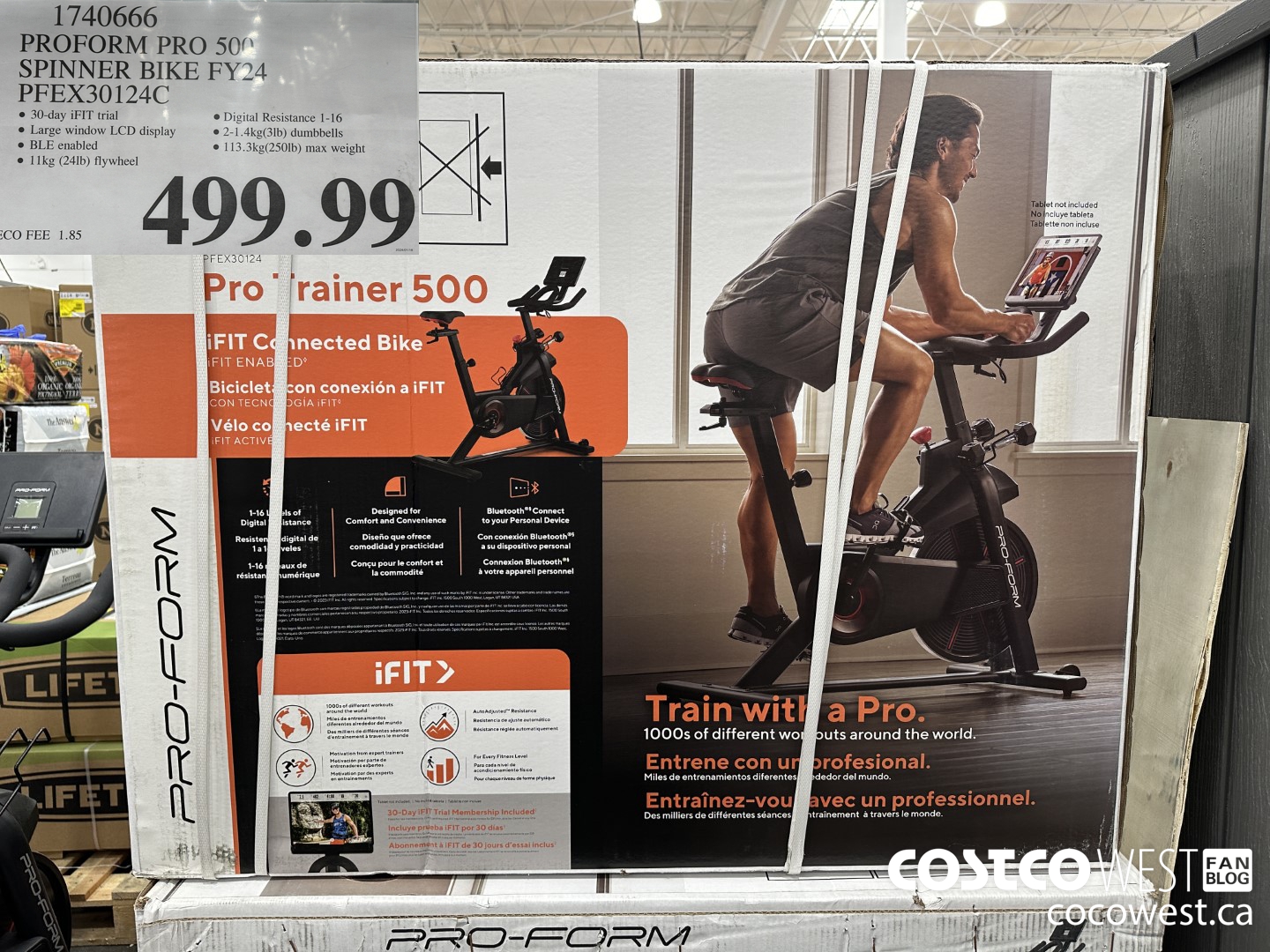 1740666 PROFORM PRO 500 SPINNER BIKE FY24 PFEX30124C $499.99