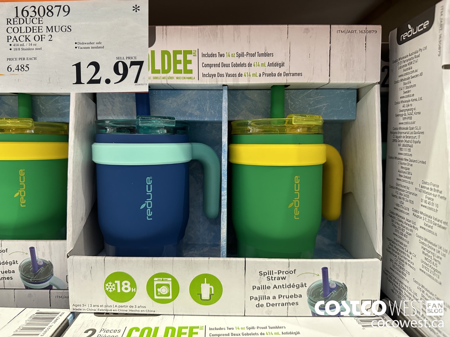 1630879 REDUCE TRAVEL MUGS PACK OF 2 $12.97