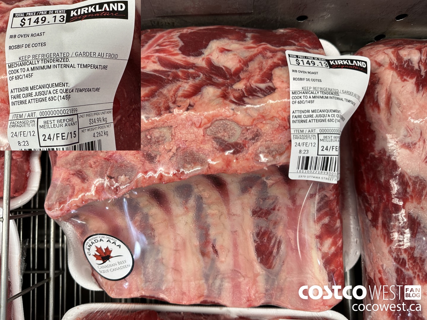 21899 RIB OVEN ROAST $34.99