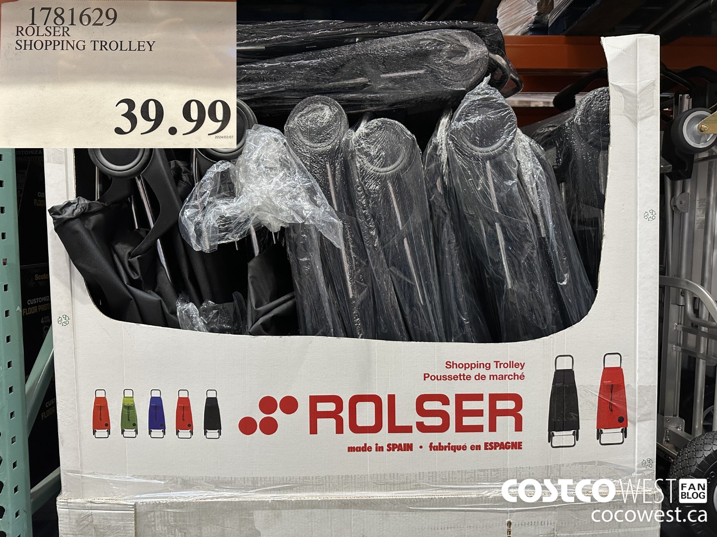 1781629 ROLSER SHOPPING TROLLEY $39.99