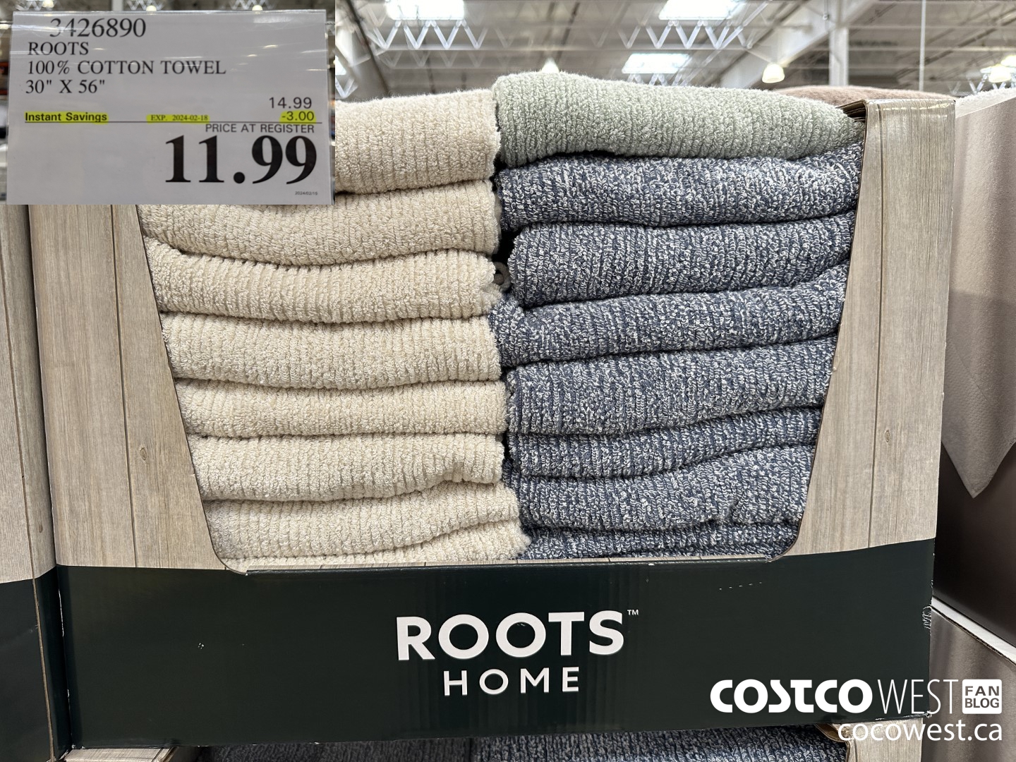 3426890 ROOTS 100% COTTON TOWEL 30