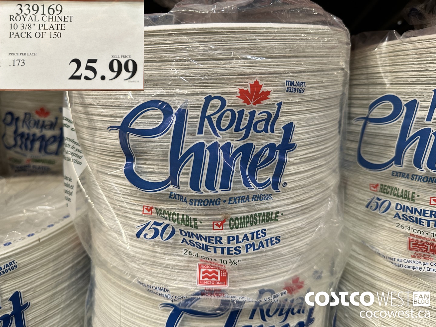 339169 ROYAL CHINET 10 3/8