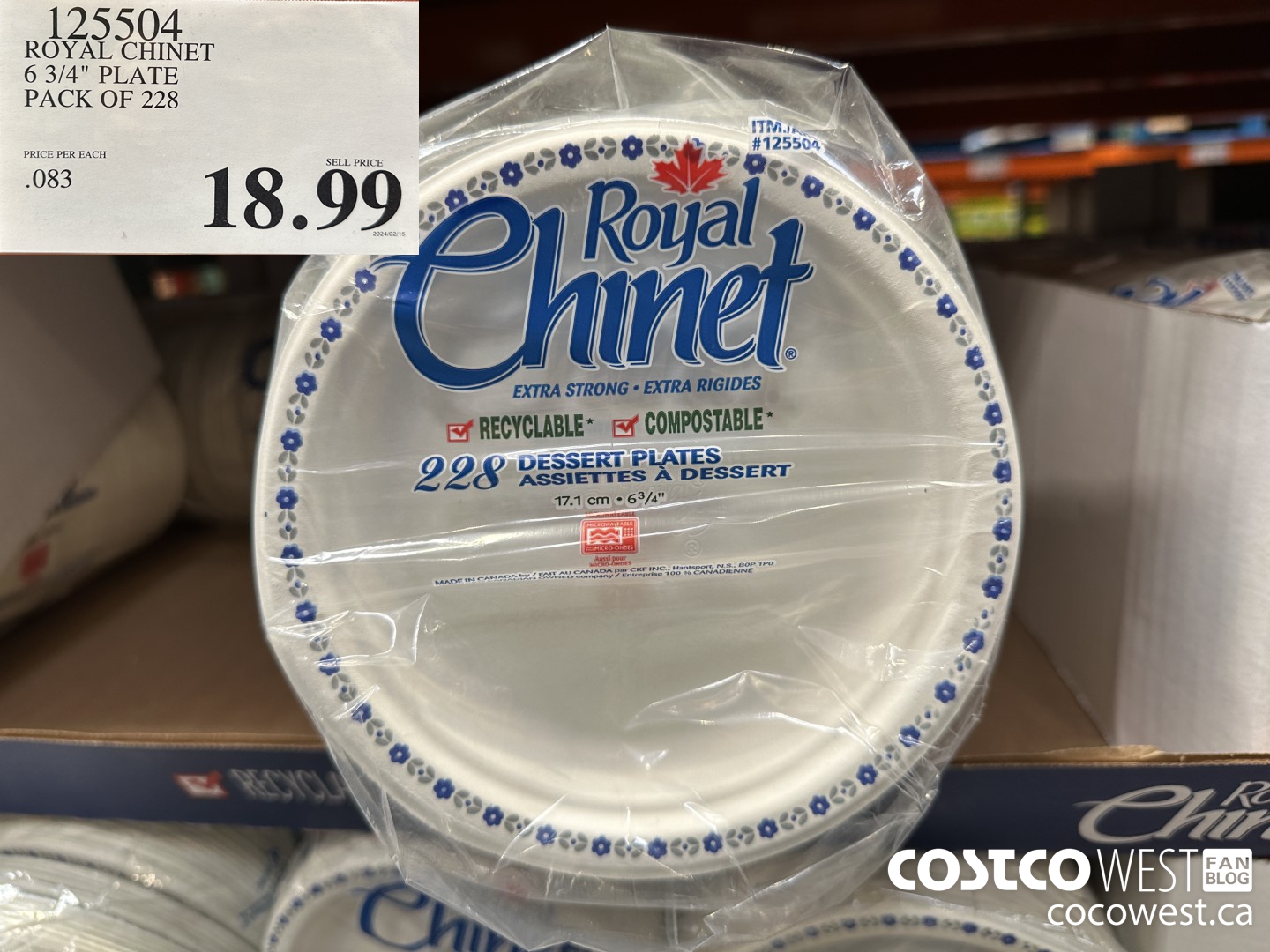 125504 ROYAL CHINET 6 3/4