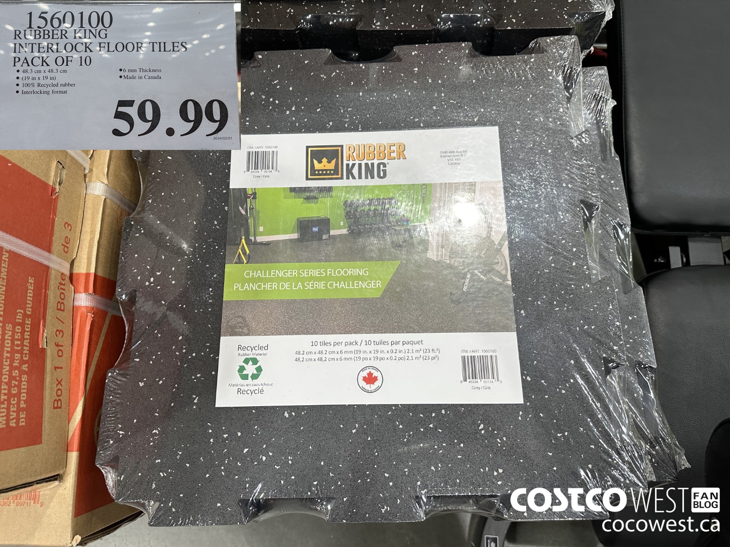 Costco Winter Seasonal 2024 Superpost Furniture Exercise Garden   RUBBER KING INTERLOCK FLOOR TILES PACK OF 10  20240205 156456 