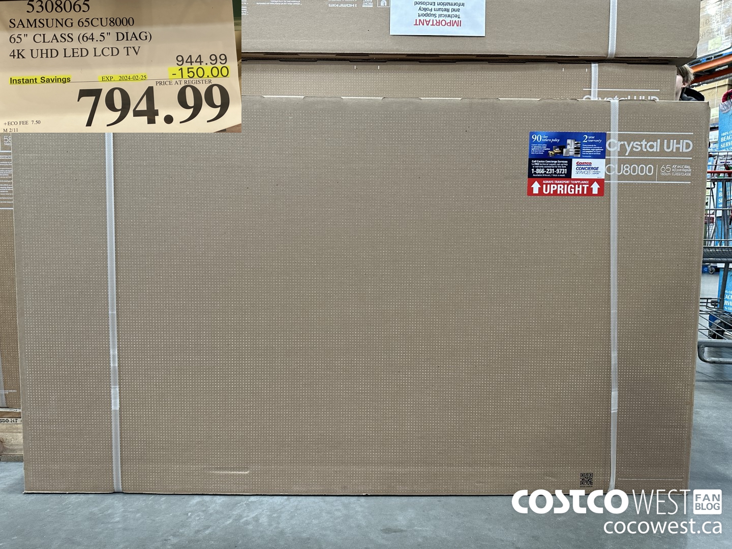 5308065 SAMSUNG 65CU800 65