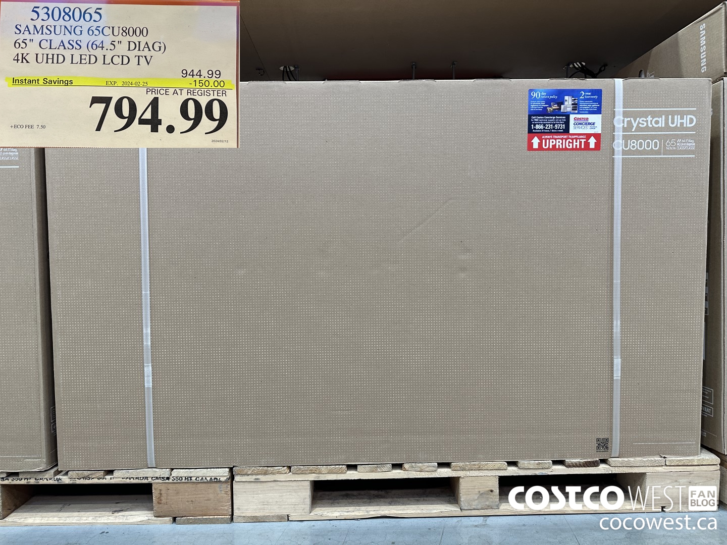 5308065 SAMSUNG 65CU800 65