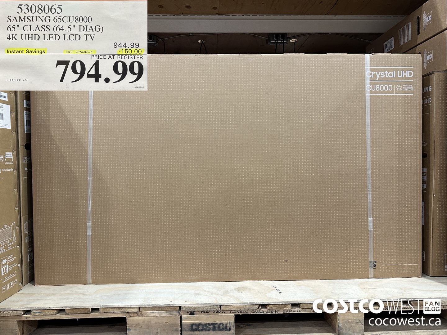 5308065 SAMSUNG 65CU800 65