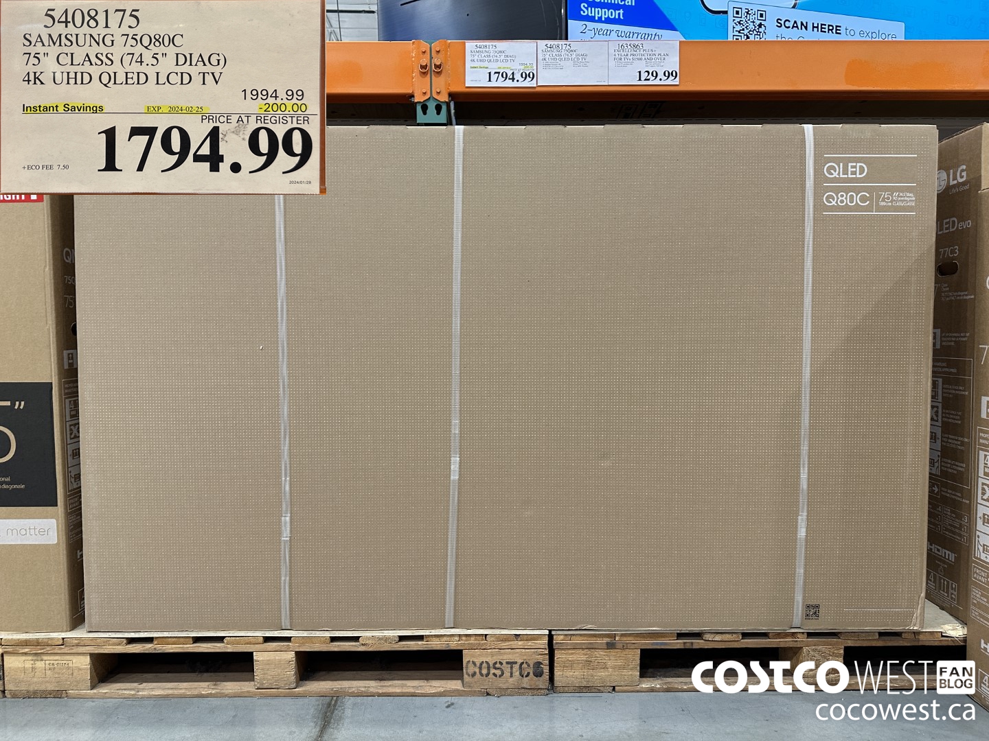 5408175 SAMSUNG 75Q80C 75