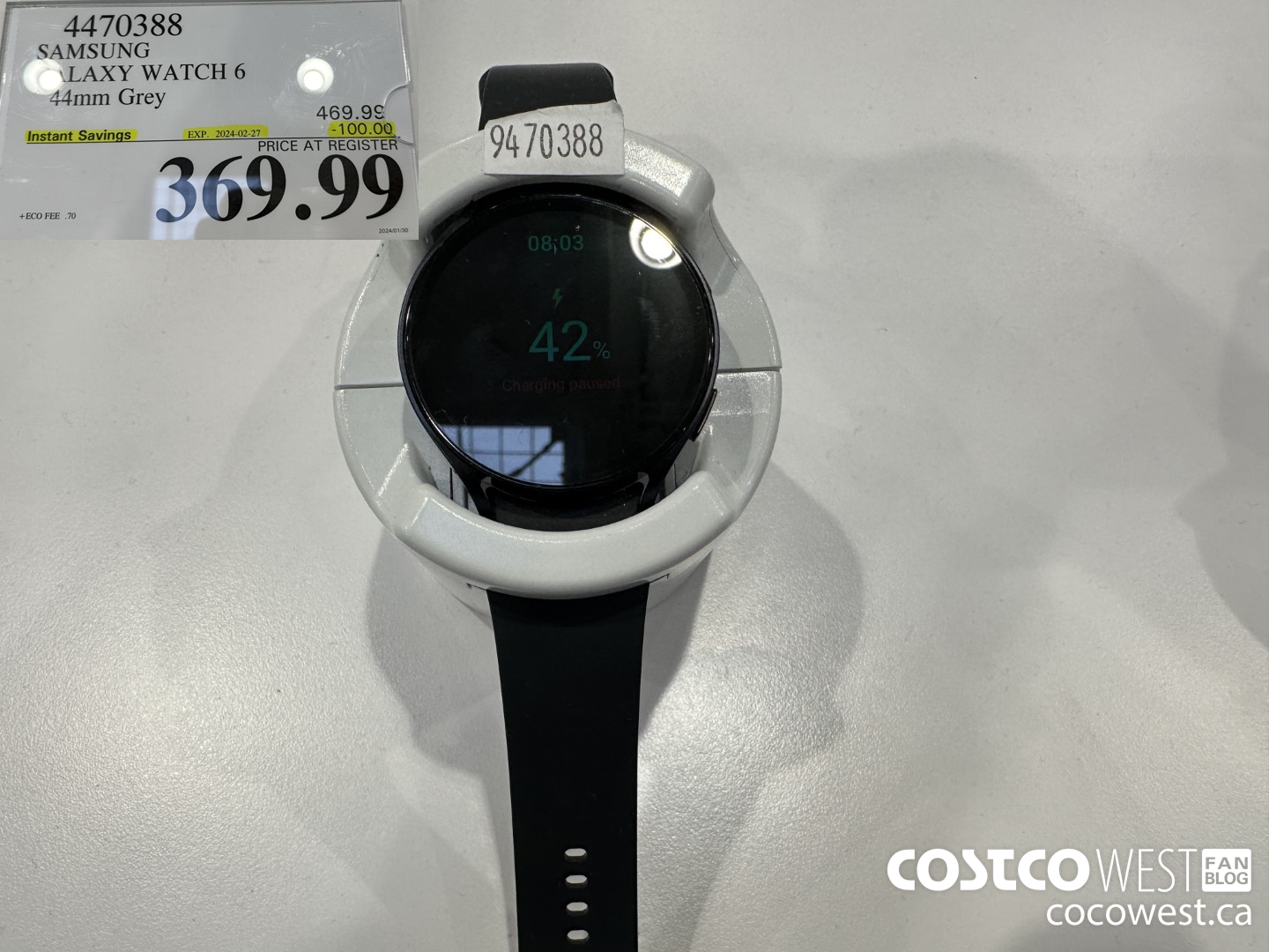 4470388 SAMSUNG GALAXY WATCH 6 44MM GREY ($100.00 INSTANT SAVINGS EXPIRES ON 2024-02-27) $369.99