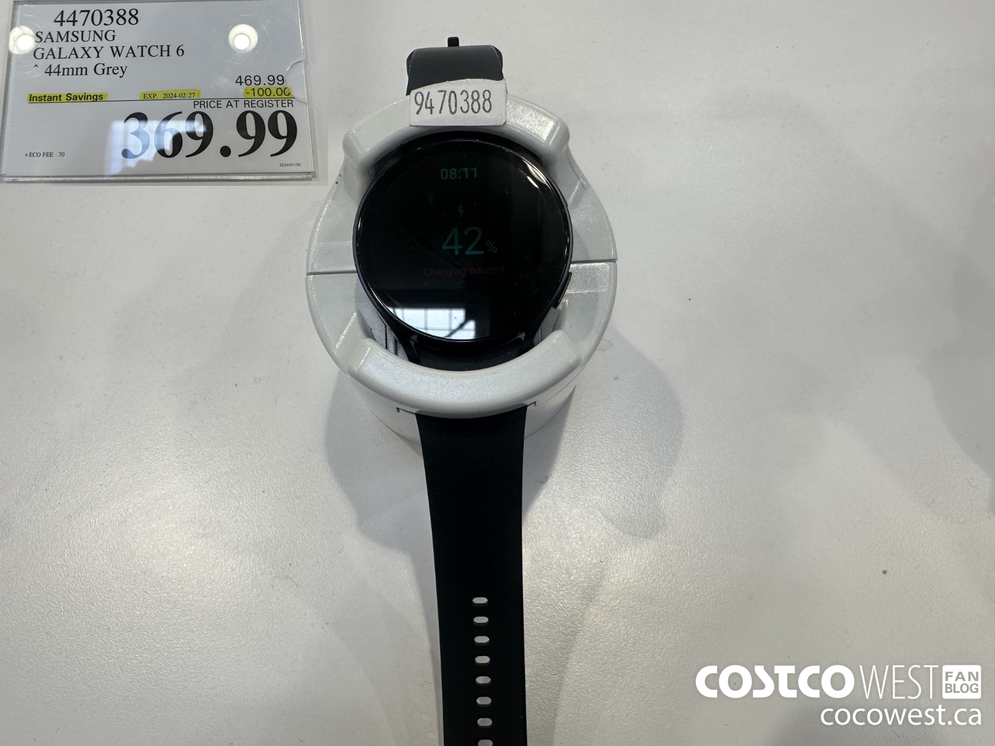 4470388 SAMSUNG GALAXY WATCH 6 44MM GREY ($100.00 INSTANT SAVINGS EXPIRES ON 2024-02-27) $369.99